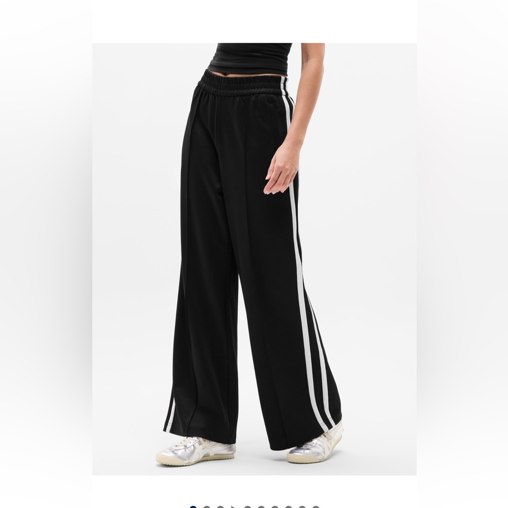NWT Athleta Tempo Midrise wide leg track pant 3XL